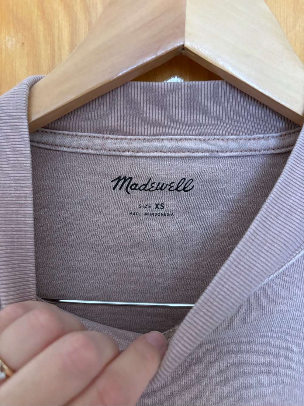 Madewell heavyweight long sleeve mock neck tee - Picture 3 of 4